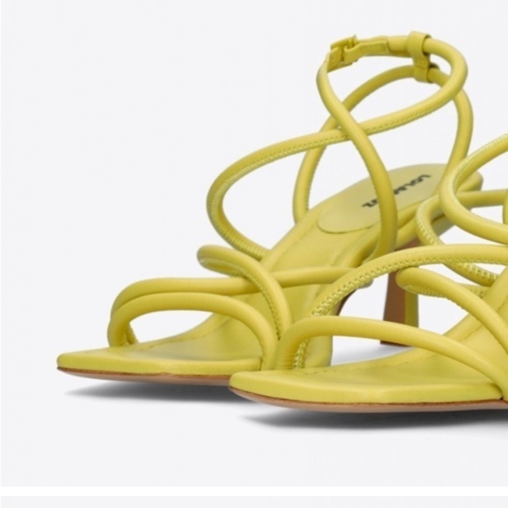 New Lola Cruz SIVI Sandals In Acid Green Size 39 (8)